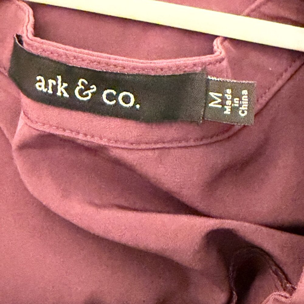 Ark & Co Draped Purple V-Neck Dress - Picture 12 of 12